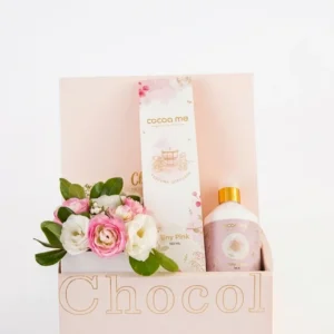 Luxury Gift Set with Rich Body Cream, Diffuser and Fresh Flowers